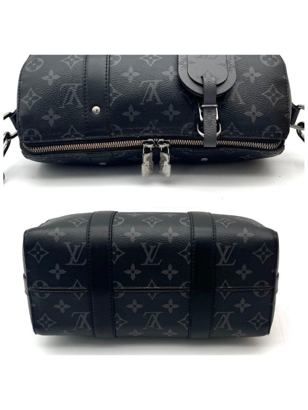Louis Vuitton Monogram Eclipse City Keepall Shoulder Bag - Picture 5 of 10